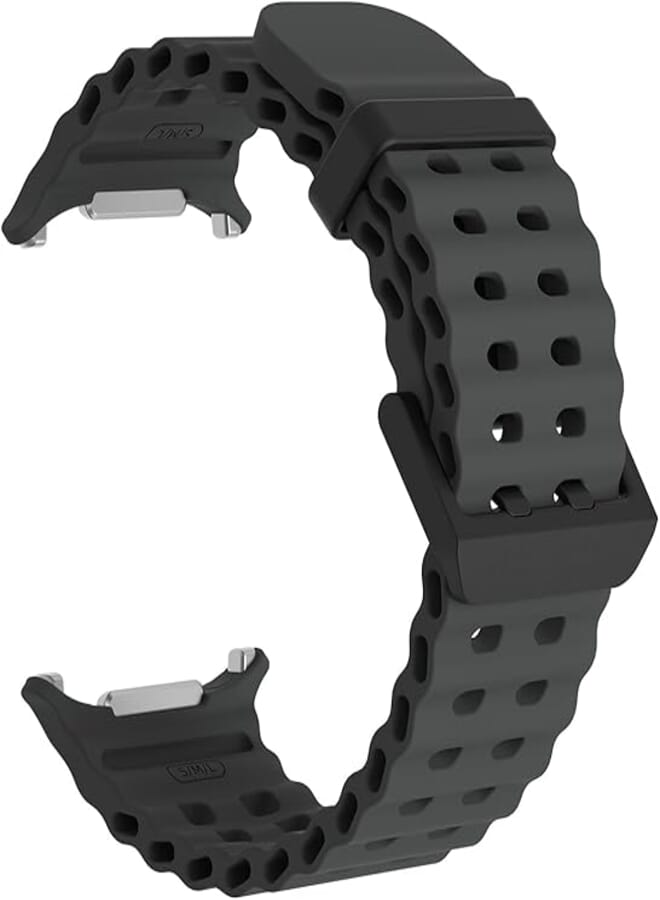 Compatible for Samsung Galaxy Watch 7 Ultra Band 47mm, Soft Ocean Silicone Sport Strap Women Men Replacement Accessory Fit for Samsung Galaxy Watch Ultra Band